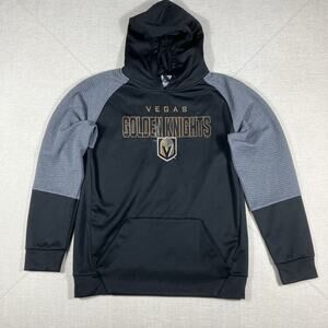 Vegas Golden Knights NHL Licensed Long Sleeve Hoodie Size Medium Black Gray
